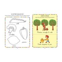 Cuaderno de Actividades Escolares Estilo Edicart, Matemáticas, Escritura, Palabras Cotidianas, Educativo, Encuadernado Perfecto, Aprendizaje Colorido, Hecho en Italia