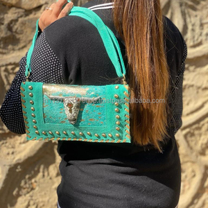 Bolso de piel metálica occidental, bolso cruzado de estilo occidental, bolso de mano tallado con correa, bolso de estilo occidental - Product Image 3