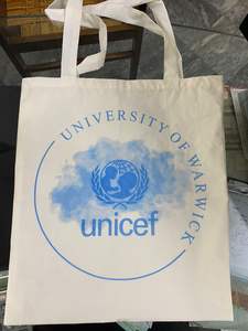 Bolsa de lona de Algodón 100% con logotipo personalizado, bolsa de tela de compras reutilizable de alta calidad con cierre de hombro, diseño personalizado - Product Image 2