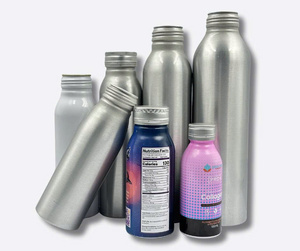 Botellas de Aluminio para Jugo al por Mayor con Tapas de Rosca, Envases Metálicos de Grado Alimenticio con Logotipo Personalizado - Product Image 5
