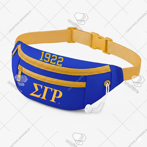 Sigma Gamma Rho Sorority Fanny Pack <b>Women's</b> Stylish <b>Travel</b> Belt <b>Bag</b> Ready To ship Top Quality Waist Belt - Product Image 2