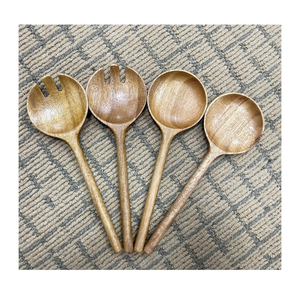 Cuchara de madera ecológica de madera natural, hecha a mano, reutilizable, de diversas formas y tamaños, ideal para un uso fácil y decoración del hogar - Product Image 3