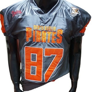 2025 Reversible fútbol americano Jersey pantalón calcetín sublimación bordado Logo número chaqueta de talla grande Reversible bandera uniforme - Product Image 1