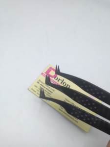 Pinzas de pestañas de plasma negro mate de calidad duradera, pinzas de belleza de extensión de pestañas personalizadas con logotipo personalizado de acero inoxidable - Product Image 4