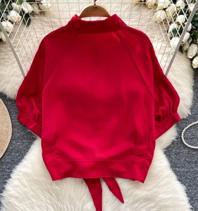 Blusas elegantes de verano para mujer, blusas informales con cuello Polo de manga corta de otoño con bordado y decoración de botones, ropa al por mayor - Product Image 4