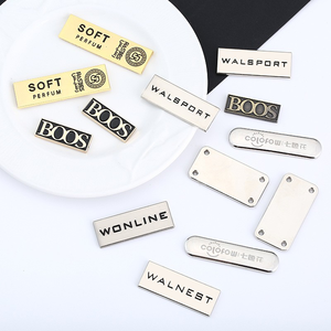 Zinc Alloy <b>Sew</b>-On Metal <b>Badge</b> Logo Label for Clothing Accessories - Product Image 3