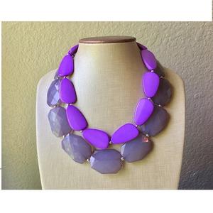 Collar con Colgante de Resina Irregular Personalizado con Cadena Gruesa Chapada en Oro, Gargantilla de Joyería para Mujer - Product Image 4