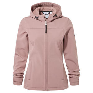 Dernière veste softshell Keld mauve pour femmes avec logo personnalisé Veste d'extérieur manches longues et coupe-vent pour femmes à prix d'usine - Product Image 5