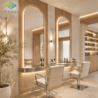 Meubles de salon de maquillage, présentoir LED, mobilier d'extérieur, présentoir à parfums, vitrine, mobilier de restaurant, étagère sur mesure