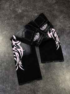 Nuevos Jeans de Mezclilla Super Holgados con Parches Bordados Desgastados Vintage Personalizados para Hombre 2026 - Product Image 5