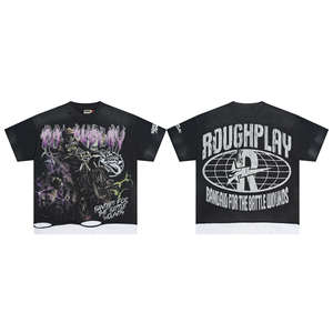 เสื้อยืดผู้ชายแขนสั้นผ้าฝ้ายฤดูร้อน OEM ลายพิมพ์ทันสมัย ทรงหลวม คอกลม สไตล์ลำลอง - Product Image 3