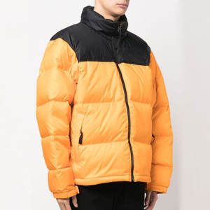 2025 hommes léger matelassé doudoune hiver chaud bulle manteau avec capuche à manches longues couleur bloc rembourré veste pour hommes - Product Image 2