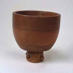 Bol à fruits à salade en bois de manguier brun de luxe Ensembles de vaisselle écologiques sculptés à la main uniques pour cuisine de ferme Vintage - Product Image 3