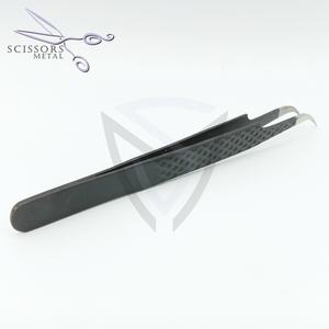 Pinzas de pestañas de Punta lisa de precisión recubiertas de polvo de Color personalizado de acero inoxidable profesional OEM al por mayor para uso en salón de belleza - Product Image 5