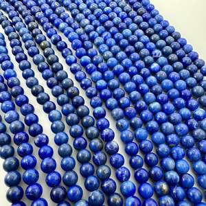 Natural Lapis Lazuli <b>Bracelet</b> 8mm 23 Beads Stretchable <b>Crystal</b> Healing Stone - Product Image 5