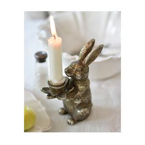 Vintage Design <b>Rabbit</b> Candle Holder Candle Stand Premium Quality Gold Metal Material Candle Holder For Wholesale Suppliers - Product Image 1