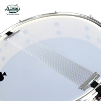 Beatello Caisse Claire Série Reggae Professionnelle 14 * 4 Pouces, Fût en Tilleul, Couleurs Disponibles, avec Clé d'Accordage