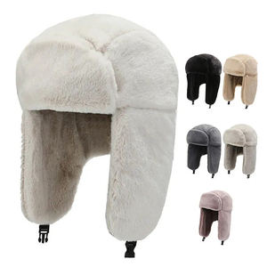 قبعة شتوية من الفرو الصناعي للرجال والنساء على الطراز الروسي أوشانكا بأغطية للأذن دافئة وبارد - Product Image 1