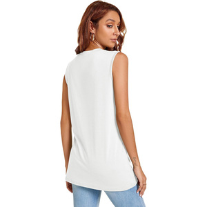 Camiseta sin mangas de algodón para niñas |   Chaleco sin Mangas para Niños, Suave y Transpirable |   Logotipo Personalizado OEM/ODM - Product Image 5