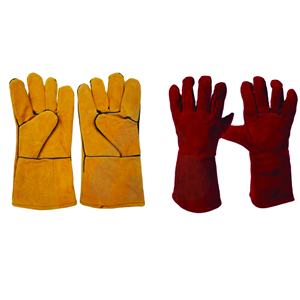 พรีเมี่ยมเกรดประสิทธิภาพสูง Cowhide แยกหนังถุงมือความปลอดภัยการทำงานหนังอุตสาหกรรมความปลอดภัยถุงมือทำงานสำหรับมือ - Product Image 1