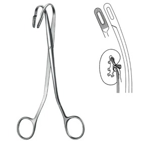 Fórceps de piedra de riñón Randall, mandíbulas curvas, Urología de acero inoxidable de 190mm, instrumento quirúrgico General, fórceps para eliminar piedras de riñón - Product Image 1