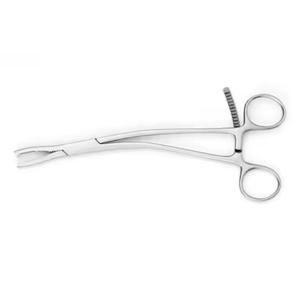 Fórceps de sujeción de hueso Dingman con mango curvo Instrumento de abrazadera de sujeción de hueso quirúrgico ortopédico de acero inoxidable de alta calidad - Product Image 3