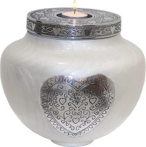 Modern Style Handmade Customized Tealight Memorial Cremation <b>Urns</b> Metal Funeral Ashes <b>Jars</b> Adults Wholesale Low Price Antique Co - Product Image 5