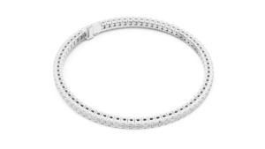 14K Rose Gold Princess Cut Lab-Grown Diamond <b>Bracelet</b> for Women Luxury Certified Bridal Anniversary Gift Elegant Fine Jewellery - Product Image 4