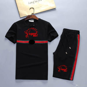 Sudadera Camiseta Conjunto corto Chándal Ropa de verano Pieza 2 Camiseta de sudor y pantalones cortos Conjunto para hombres FIGHTER BRO - Product Image 6