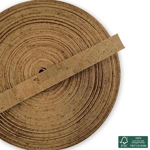 Flat cork <b>cord</b> natural superior - Product Image 5