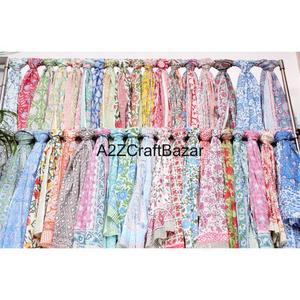 Wholesale Indian Hand Block Print Satin Sarongs Soft Cotton Floral Ethnic Long Summer Beach Pareo <b>Shawls</b> Assorted Ethnic <b>Shawls</b> - Product Image 4