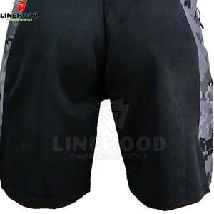 Pantalones cortos de tablero de artes marciales de calle alta personalizados para hombre, patrón sólido, lona, cintura media, cierre elástico, hechos en Pakistán - Product Image 5