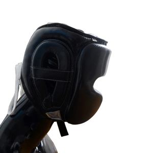 Casque de kickboxing, protège-tête de boxe, protection intégrale du visage et du menton, casques personnalisés en cuir teint uni, casque de boxe sur mesure - Product Image 3