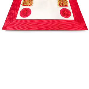 Tablier maçonnique de broderie à la main de quantité en vrac à vendre tablier maçonnique de matériel de qualité supérieure avec ceinture à boucle - Product Image 5