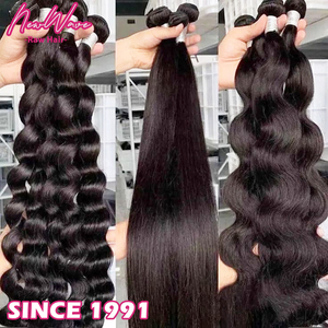 ผมแท้แบบดิบจากอินเดีย NewWave  แบบเย็บสองชั้นตรง เกรด 9A-15A สำหรับถักเปีย  ผลิตในอินเดีย มีทุกสี - Product Image 2