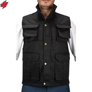 Venta al por mayor logotipo personalizado seguridad industrial construcción trabajo seguridad chaleco reflectante de alta visibilidad chaleco reflector con bolsillos - Product Image 4