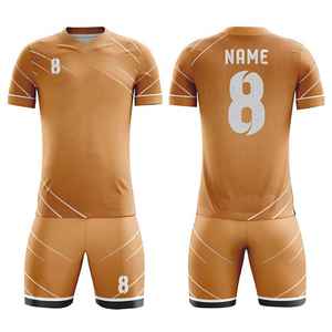 Uniforme de fútbol para hombres y niños, kit de entrenamiento de fútbol transpirable para jóvenes, pantalones cortos de poliéster, ropa deportiva de equipo personalizada de secado rápido - Product Image 1