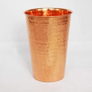 Durable copper drinking <b>glass</b> made from 100 percent pure copper perfect for enhancing water quality and wellness rituals - Product Image 1