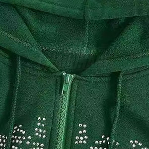 Sudaderas con Pedrería para Hombre, Servicio OEM, Corte Ajustado, Sudaderas con Pedrería en Oferta, Sudaderas Básicas con Pedrería - Product Image 3