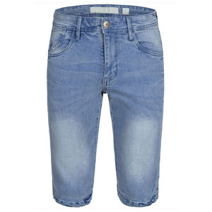 Pantalones Cortos Largos de mezclilla de estilo informal para mujer, pantalones cortos largos de mezclilla simples y lisos, pantalones cortos largos de mezclilla de Material de calidad premium para hombre - Product Image 1