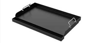 Plateau rectangulaire décoratif en fer forgé VISHAL HANDICRAFT, couleur noire, design industriel, plateau de service personnalisable - Product Image 4