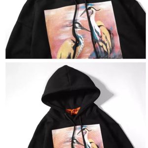 2025 venta al por mayor hombres 100% algodón 400G sudaderas con capucha de peso pesado Regular Fit Streetwear con logotipo personalizado impresión frontal - Product Image 6