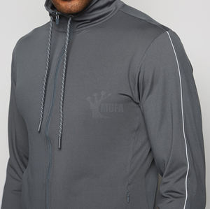 Conjunto de chándal de gimnasio de 2 piezas para hombre, logotipo personalizado, transpirable, 100% algodón, pantalones de chándal para correr, Sudadera con capucha, ropa deportiva de invierno para Fitness - Product Image 4