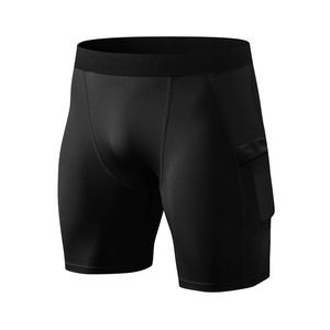 Shorts de fitness à haute élasticité Leggings pour hommes Short de compression personnalisé en spandex à séchage rapide pour hommes - Product Image 3
