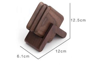 Posavasos Artesanales de Nogal Marrón Oscuro, Personalizables, Grosor de 8-10 mm, Ecológicos, Duraderos, Aptos para Alimentos, Acabado con Aceite, Redondos/Cuadrados - Product Image 4