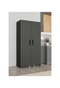 Aeka VEZIR Armario Multiusos de Cocina y Despensa con Paneles Antracita, 15 Estantes, Ahorra Espacio, Modelo Simple, Moderno y de Lujo - Product Image 4