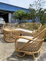 Nordique rotin chaise canapé rotin tissage salon chambre loisirs B & B unifamilial balcon paresseux rotin chaise au Vietnam