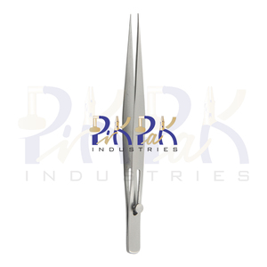 Pinzas de diamante de bloqueo Punta fina Mandíbulas lisas Longitud total 165mm Hecho de acero inoxidable Fabricación de joyas Pinzas para manualidades DIY - Product Image 4