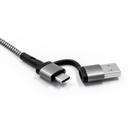 Kabel Pengisian Cepat BrandCharger RPET 60W dengan USB 3.0 untuk Penggunaan IOS dan Komputer - Trident Pro Eco