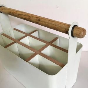 9-Compartment Utensils Caddy With Wooden Handle For Kitchen Restaurant Wedding Hotel Parties in Low Price - Product Image 3